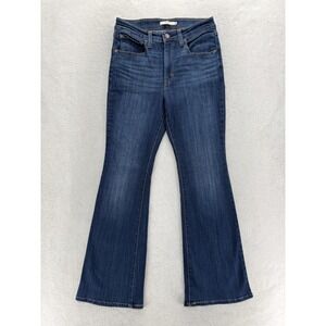 Levis 726 Flare Jeans Womens 30x32 Blue Medium Wash High Rise Stretch Denim